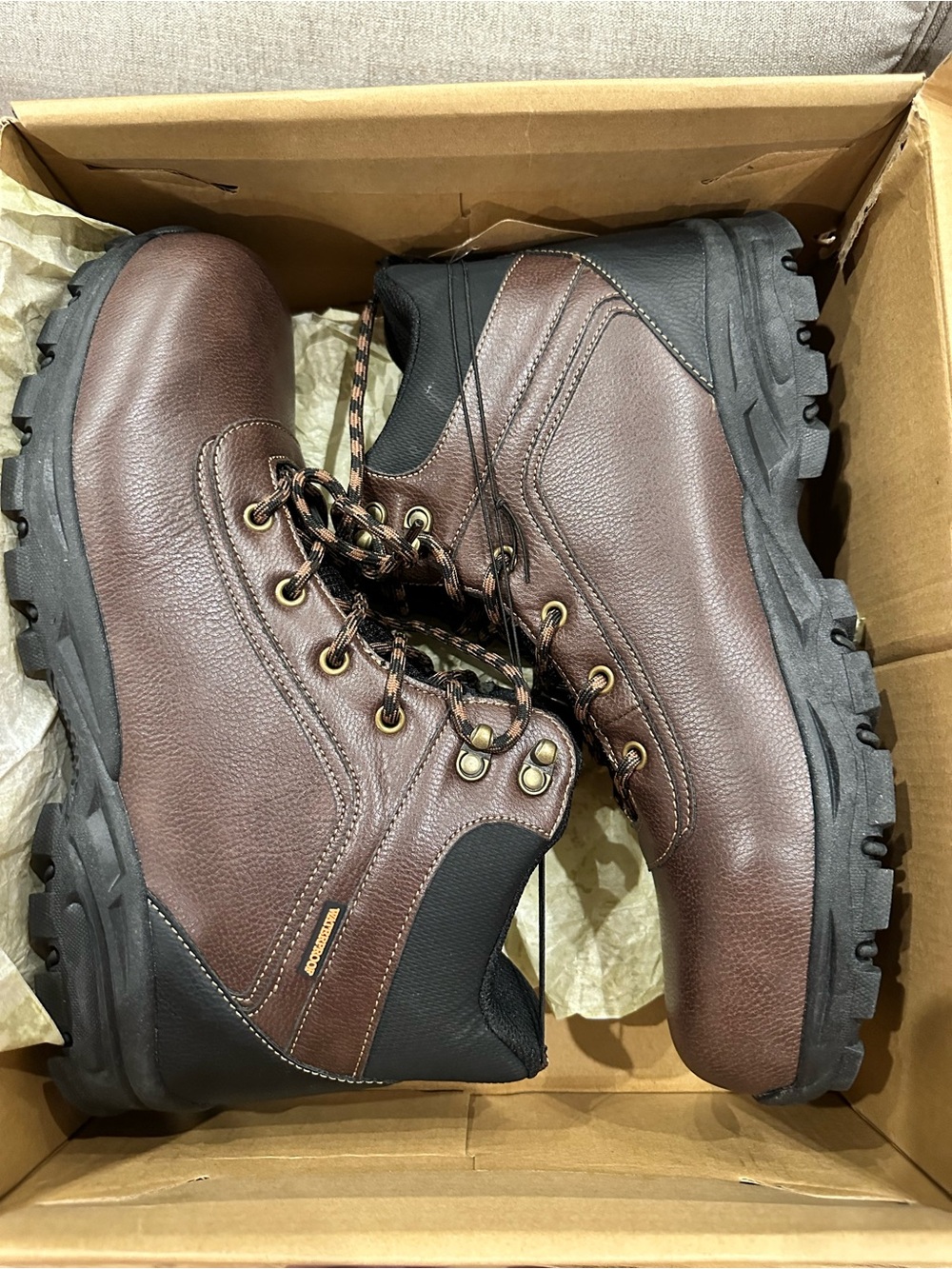 Men's Waterproof Hiking Work Boots - Durable Outdoor Footwear